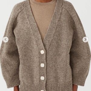 Babaa Brown Cardigan Sweater